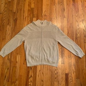 Men’s Oversized Zip Up Sweater